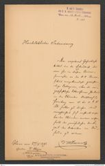 k.k. naturhistorisches Hofmuseum, Intendanzakten 1885-1896 (Hauer), Aktenzahl Z.213/1893, Seite 1
